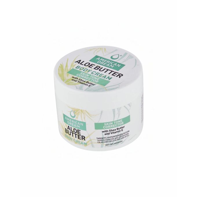 American Dream Aloe Butter Body Cream Skin Tone Corrector with Shea Butter and Vitamin E 500ML