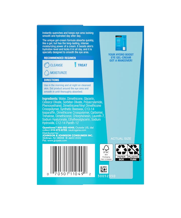Neutrogena Hydro Boost Eye Gel-Cream 15ML