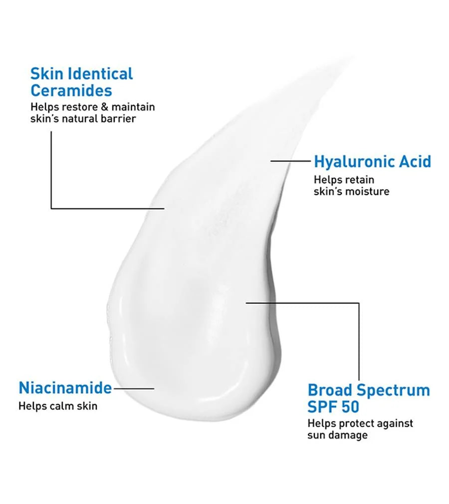 CeraVe AM Facial Moisturising Lotion 52ml SPF50